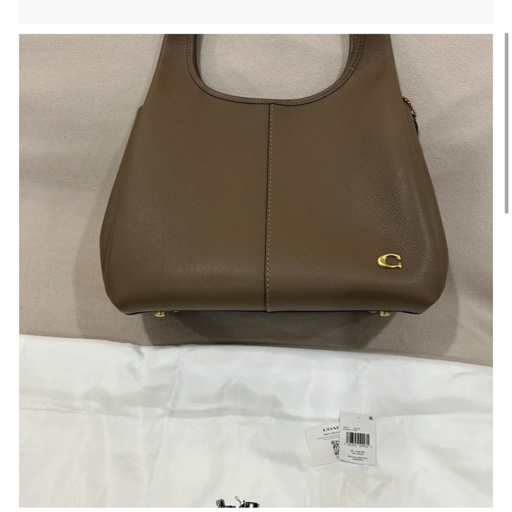 Coach Luna Leather Shoulder Bag medium - Picture 2 of 9